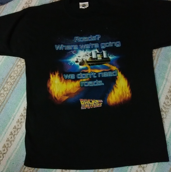 BACK TO THE FUTURE MENS GRAPHIC TEE SHIRT VINTAGE - Picture 2 of 7